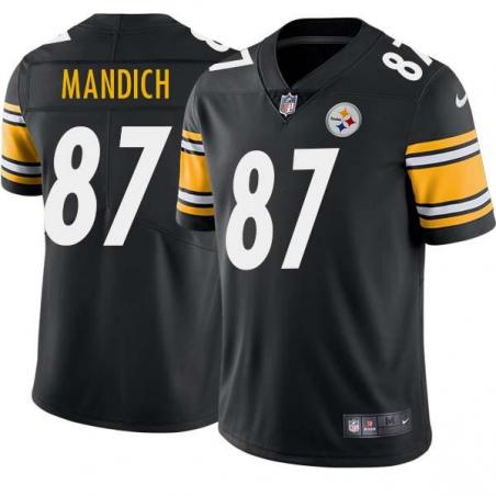 Black Mens Womens Youth Jim Mandich Steelers #87 Stitched American Football Jersey