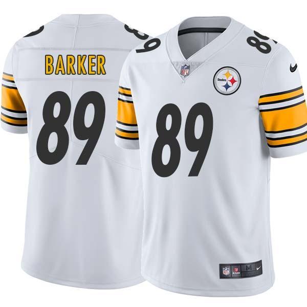 White Mens Womens Youth Ed Barker Steelers #89 Stitched American Football Jersey