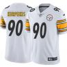 White Mens Womens Youth Justin Kurpeikis Steelers #90 Stitched American Football Jersey