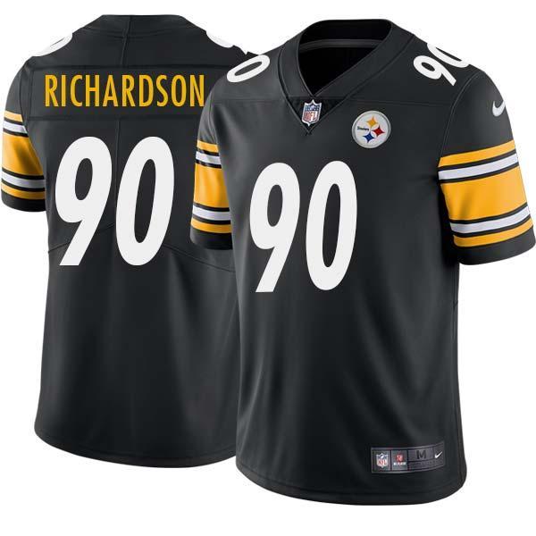 Black Mens Womens Youth Huey Richardson Steelers #90 Stitched American Football Jersey