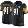 Black Mens Womens Youth Tommy Dawkins Steelers #91 Stitched American Football Jersey