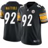 Black Mens Womens Youth Frank Mattioli Steelers #92 Stitched American Football Jersey