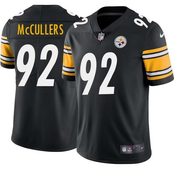 Black Mens Womens Youth Daniel McCullers Steelers #92 Stitched American Football Jersey