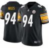 Black Mens Womens Youth Eddie Miles Steelers #94 Stitched American Football Jersey