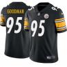 Black Mens Womens Youth John Goodman Steelers #95 Stitched American Football Jersey
