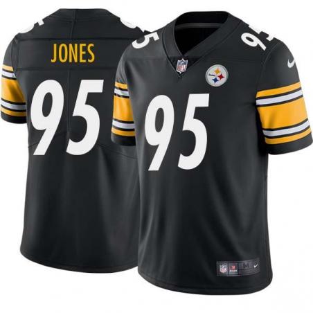 Black Mens Womens Youth Mike Jones Steelers #95 Stitched American Football Jersey