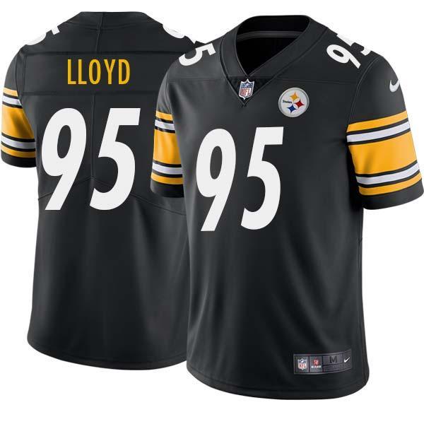 Black Mens Womens Youth Greg Lloyd Steelers #95 Stitched American Football Jersey