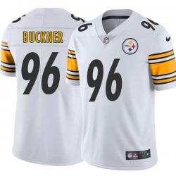 White Mens Womens Youth Brentson Buckner Steelers #96 Stitched American Football Jersey