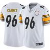 White Mens Womens Youth Kendrick Clancy Steelers #96 Stitched American Football Jersey