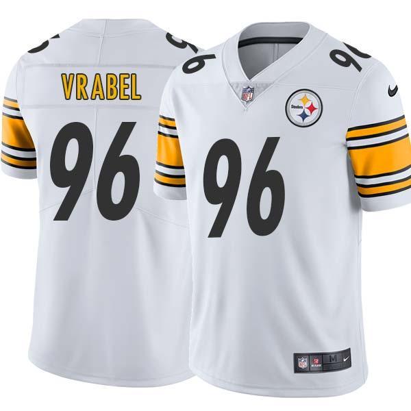 White Mens Womens Youth Mike Vrabel Steelers #96 Stitched American Football Jersey