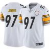 White Mens Womens Youth Aaron Jones Steelers #97 Stitched American Football Jersey
