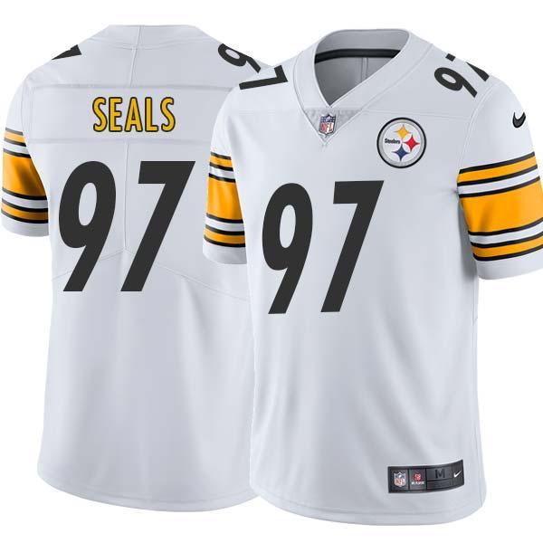White Mens Womens Youth Ray Seals Steelers #97 Stitched American Football Jersey