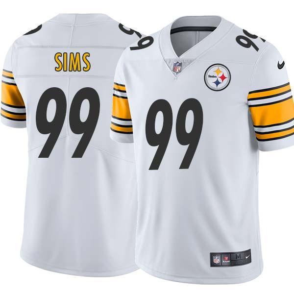 White Mens Womens Youth Darryl Sims Steelers #99 Stitched American Football Jersey