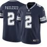Navy Sam Paulescu Cowboys #2 Stitched American Football Jersey Custom Sewn-on Patches Mens Womens Youth