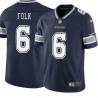 Navy Nick Folk Cowboys #6 Stitched American Football Jersey Custom Sewn-on Patches Mens Womens Youth