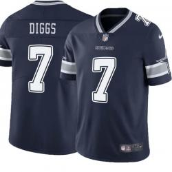 Navy Trevon Diggs Cowboys #7 Stitched American Football Jersey Custom Sewn-on Patches Mens Womens Youth