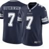 Navy Chad Hutchinson Cowboys #7 Stitched American Football Jersey Custom Sewn-on Patches Mens Womens Youth