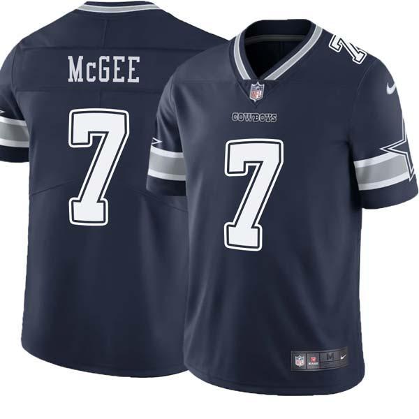 Navy Stephen McGee Cowboys #7 Stitched American Football Jersey Custom Sewn-on Patches Mens Womens Youth