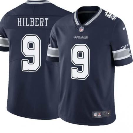 Navy Jon Hilbert Cowboys #9 Stitched American Football Jersey Custom Sewn-on Patches Mens Womens Youth