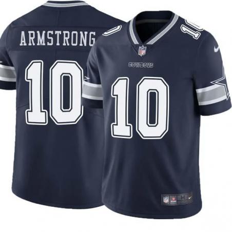 Navy Jimmy Armstrong Cowboys #10 Stitched American Football Jersey Custom Sewn-on Patches Mens Womens Youth