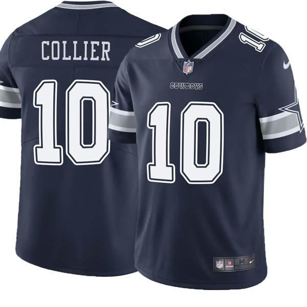 Navy Reggie Collier Cowboys #10 Stitched American Football Jersey Custom Sewn-on Patches Mens Womens Youth