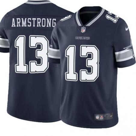 Navy Anthony Armstrong Cowboys #13 Stitched American Football Jersey Custom Sewn-on Patches Mens Womens Youth