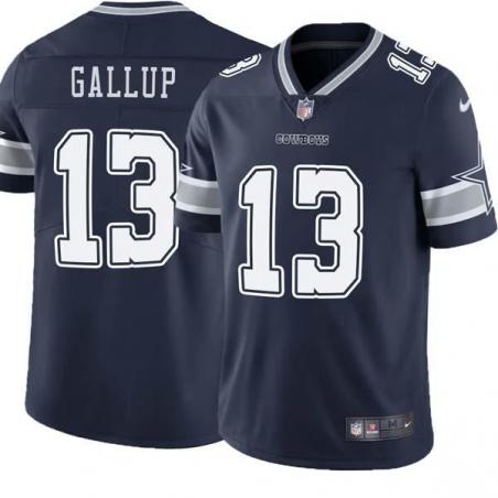 Navy Michael Gallup Cowboys #13 Stitched American Football Jersey Custom Sewn-on Patches Mens Womens Youth