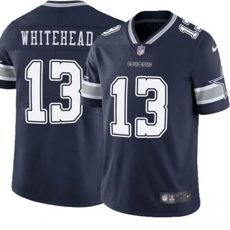 Navy Lucky Whitehead Cowboys #13 Stitched American Football Jersey Custom Sewn-on Patches Mens Womens Youth