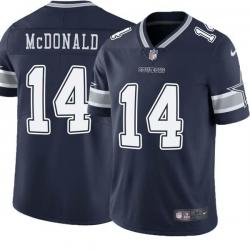 Navy Paul McDonald Cowboys #14 Stitched American Football Jersey Custom Sewn-on Patches Mens Womens Youth