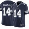 Navy Paul McDonald Cowboys #14 Stitched American Football Jersey Custom Sewn-on Patches Mens Womens Youth