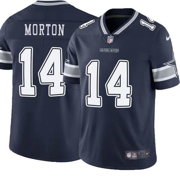 Navy Craig Morton Cowboys #14 Stitched American Football Jersey Custom Sewn-on Patches Mens Womens Youth