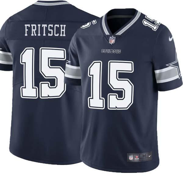 Navy Toni Fritsch Cowboys #15 Stitched American Football Jersey Custom Sewn-on Patches Mens Womens Youth