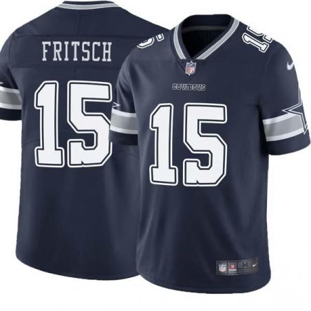 Navy Toni Fritsch Cowboys #15 Stitched American Football Jersey Custom Sewn-on Patches Mens Womens Youth