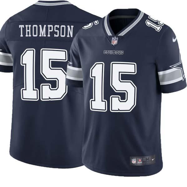 Navy Deonte Thompson Cowboys #15 Stitched American Football Jersey Custom Sewn-on Patches Mens Womens Youth