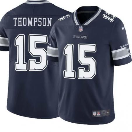 Navy Deonte Thompson Cowboys #15 Stitched American Football Jersey Custom Sewn-on Patches Mens Womens Youth