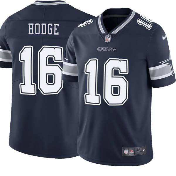 Navy Damon Hodge Cowboys #16 Stitched American Football Jersey Custom Sewn-on Patches Mens Womens Youth