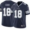 Navy Randall Cobb Cowboys #18 Stitched American Football Jersey Custom Sewn-on Patches Mens Womens Youth