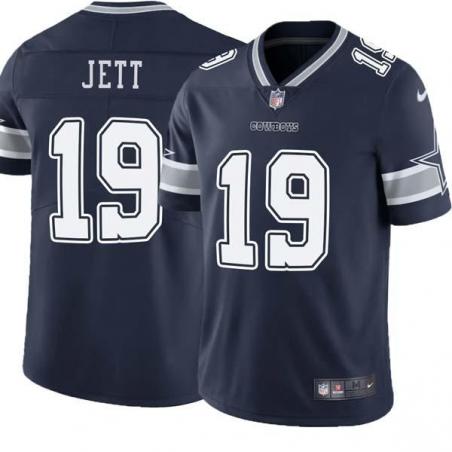 Navy John Jett Cowboys #19 Stitched American Football Jersey Custom Sewn-on Patches Mens Womens Youth
