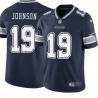 Navy Keyshawn Johnson Cowboys #19 Stitched American Football Jersey Custom Sewn-on Patches Mens Womens Youth