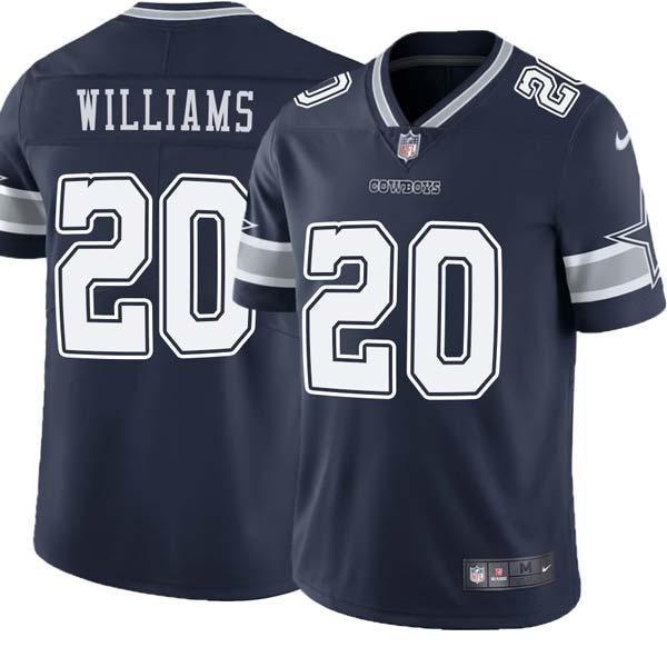 Navy Sherman Williams Cowboys #20 Stitched American Football Jersey Custom Sewn-on Patches Mens Womens Youth