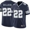 Navy Amos Bullocks Cowboys #22 Stitched American Football Jersey Custom Sewn-on Patches Mens Womens Youth