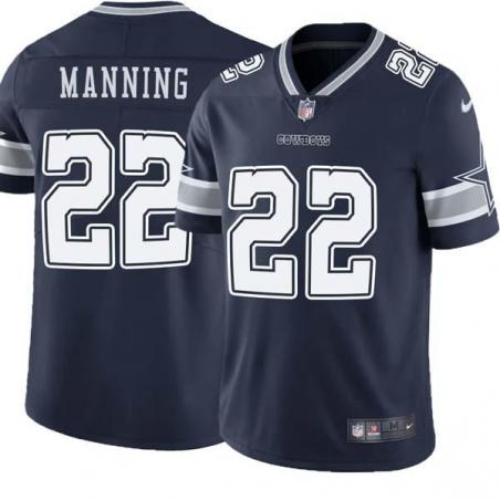 Navy Wade Manning Cowboys #22 Stitched American Football Jersey Custom Sewn-on Patches Mens Womens Youth