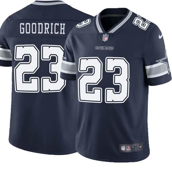 Navy Dwayne Goodrich Cowboys #23 Stitched American Football Jersey Custom Sewn-on Patches Mens Womens Youth