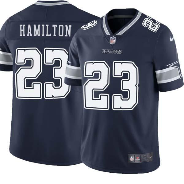 Navy Jakar Hamilton Cowboys #23 Stitched American Football Jersey Custom Sewn-on Patches Mens Womens Youth