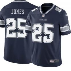 Navy Jermaine Jones Cowboys #25 Stitched American Football Jersey Custom Sewn-on Patches Mens Womens Youth