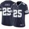 Navy Jermaine Jones Cowboys #25 Stitched American Football Jersey Custom Sewn-on Patches Mens Womens Youth