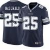 Navy Tommy McDonald Cowboys #25 Stitched American Football Jersey Custom Sewn-on Patches Mens Womens Youth