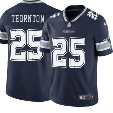 Navy Bruce Thornton Cowboys #25 Stitched American Football Jersey Custom Sewn-on Patches Mens Womens Youth