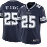 Navy Charlie Williams Cowboys #25 Stitched American Football Jersey Custom Sewn-on Patches Mens Womens Youth