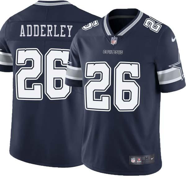 Navy Herb Adderley Cowboys #26 Stitched American Football Jersey Custom Sewn-on Patches Mens Womens Youth